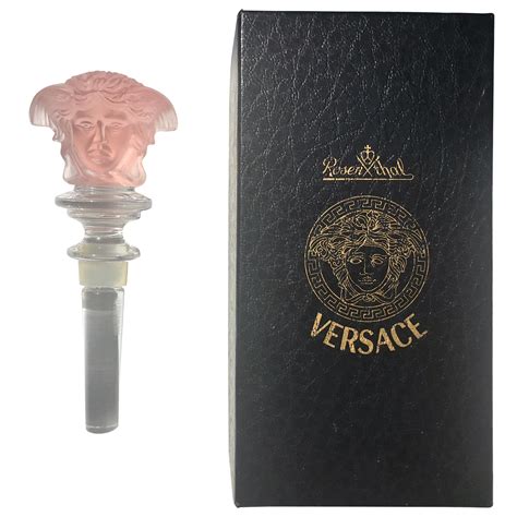 versace rosenthal crystal bottle stopper.